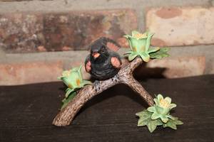 lot 340 image: Limited Edition American Redstart Figurine on Floral Branch