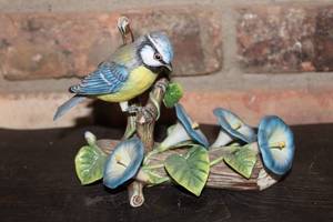 lot 345 image: Limited Edition European Blue Tit Figurine by RSPSB