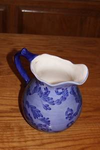 lot 415 image: Vintage Ceramic Pitcher with Floral Design