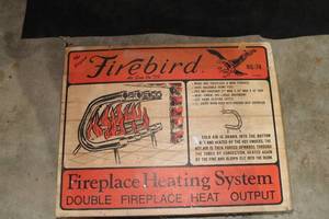 lot 447 image: The Original Firebird Fireplace Heating System HG-74 - Double Fire Place Heat Output