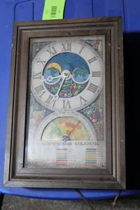 lot 458 image: Vintage Planters Clock with Gardening Planting Guide