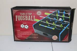 lot 194 image: Tabletop Foosball Game Set - Neon Edition