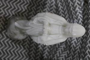 lot 268 image: Vintage White Marble Religious Statue