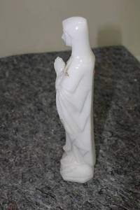 lot 269 image: Carved White Marble Madonna Statue