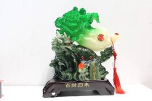 lot 391 image: Wealth and Prosperity Statue with Turtle and Dragon