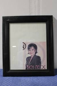 lot 655 image: Framed Bich Ngoc Portrait Artwork