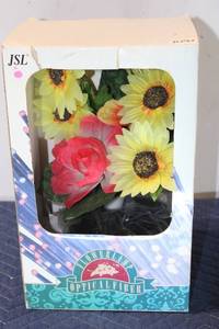 lot 657 image: Floral Arrangement with Optical Fiber Accents