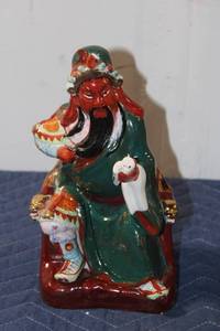 lot 721 image: Vintage Chinese Warrior Statue Figurine