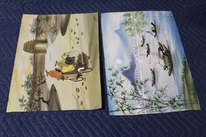 lot 930 image: Pair of Asian-Inspired Scenic Canvas Paintings