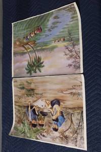lot 931 image: Set of 2 Signed Vietnamese Art Prints by Nam An
