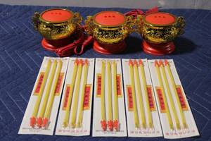 lot 946 image: Set of 3 Electric Incense Burners with Chinese Design and Incense Sticks
