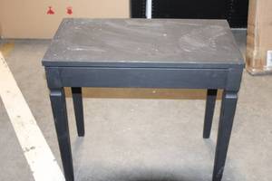 lot 994 image: Black Wooden Lift-Top Side Table with Storage
