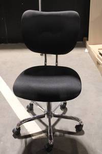 lot 999 image: Black Ergonomic Office Chair with Adjustable Height