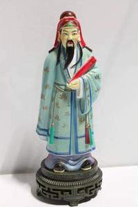 lot 751 image: Hand-Painted Asian Figurine with Intricate Details