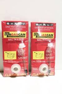 lot 952 image: Pair of ITA Gascan Emergency Gas Cans with Easy Pop-Up Design