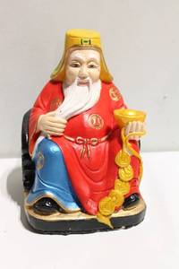 lot 1180 image: Colorful Chinese Happy Man Figurine