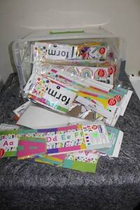 lot 190 image: Set of Classroom Dcor Alphabet and Numbers