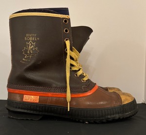 lot 233 image: Mens Sorel Sentry Kaufman Work Safety Steel Toe Duck Boots Size 12