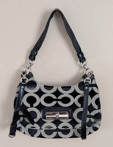 lot 216 image: Coach Signature Canvas Shoulder Bag