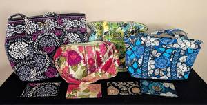 lot 219 image: Colorful Assortment of Vera Bradley Bags