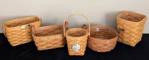 lot 297 image: Small Longaberger Woven Baskets