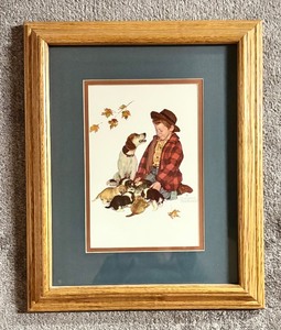 lot 246 image: Norman Rockwell - Pride of Parenthood Framed Art Print