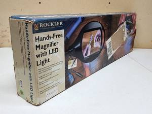lot 71 image: Rockler Hands Free Magnifier with LED Lighting