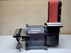 lot 107 image: Porter Cable Disc  Belt Sander Combo Unit