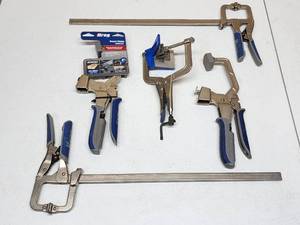 lot 163 image: Assorted Kreg Woodworking Clamps