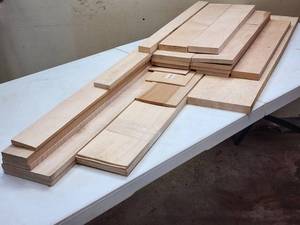 lot 170 image: Small Assortments of Maple Wood Stock