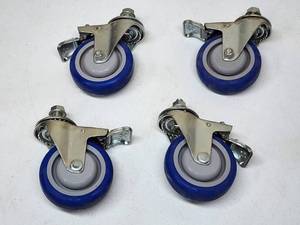 lot 46 image: (4) Heavy Duty 4 Polyurethane Wheel Casters