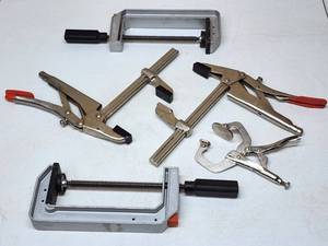 lot 193 image: Assorted Woodworking Clamps