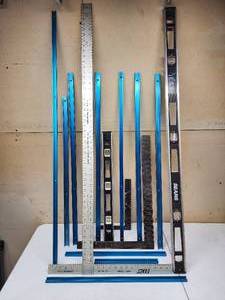 lot 381 image: Assorted Woodworking Measuring Tools and Fence Guides