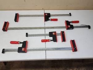 lot 388 image: (4) Assorted Bessy Wood Working Clamps