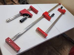 lot 382 image: (3) Assorted Bessy Woodworking Clamps