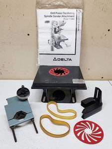 lot 274 image: Delta Drill Press Oscillating Spindle Sander Attachment