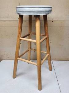 lot 470 image: Wooden Shop Stool