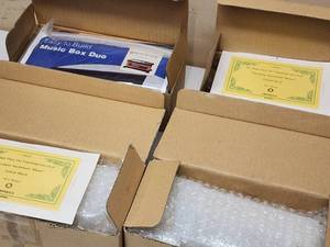 lot 285 image: (4) Assorted Music Box Kits