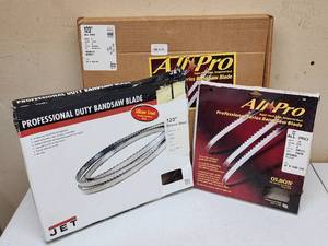lot 280 image: (3) Assorted Bandsaw Blades