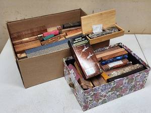 lot 275 image: Assorted Mini Lathe Turning Supplies with Assorted Stock
