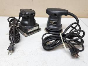 lot 477 image: (2) Electric Orbital Palm Sanders