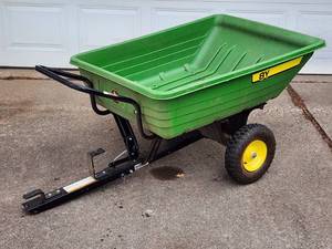 lot 453 image: John Deere ATV  Tractor Dump Trailer