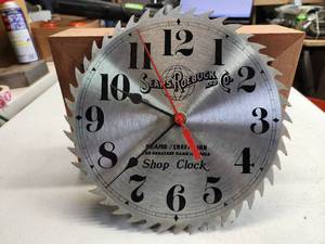lot 475 image: Sears Roebuck Craftsman Saw Blade Shop Wall Clock