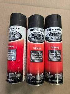 Lot of 3 Rust-Oleum Auto Strippers (Fast-Acting, New)