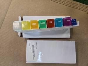 Lot of 2 Weekly Pill Sorters and Organizers
