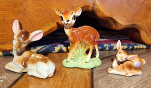 Lot of 3 Deer Figurines