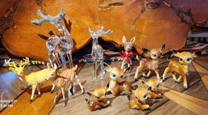 Lot of 11 Deer Figurines