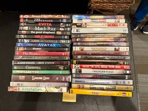 lot 35 image: Lot of 34 DVDs incl Movies & Music
