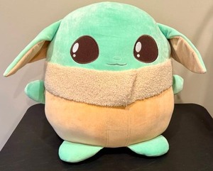 lot 11 image: Jumbo Baby Yoda Squishmallow