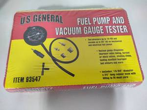 lot 85 image: U.S. General Fuel Pump & Vacuum Gauge Tester